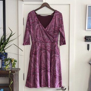 Betabrand Round-Trip Dress - Pink Agate